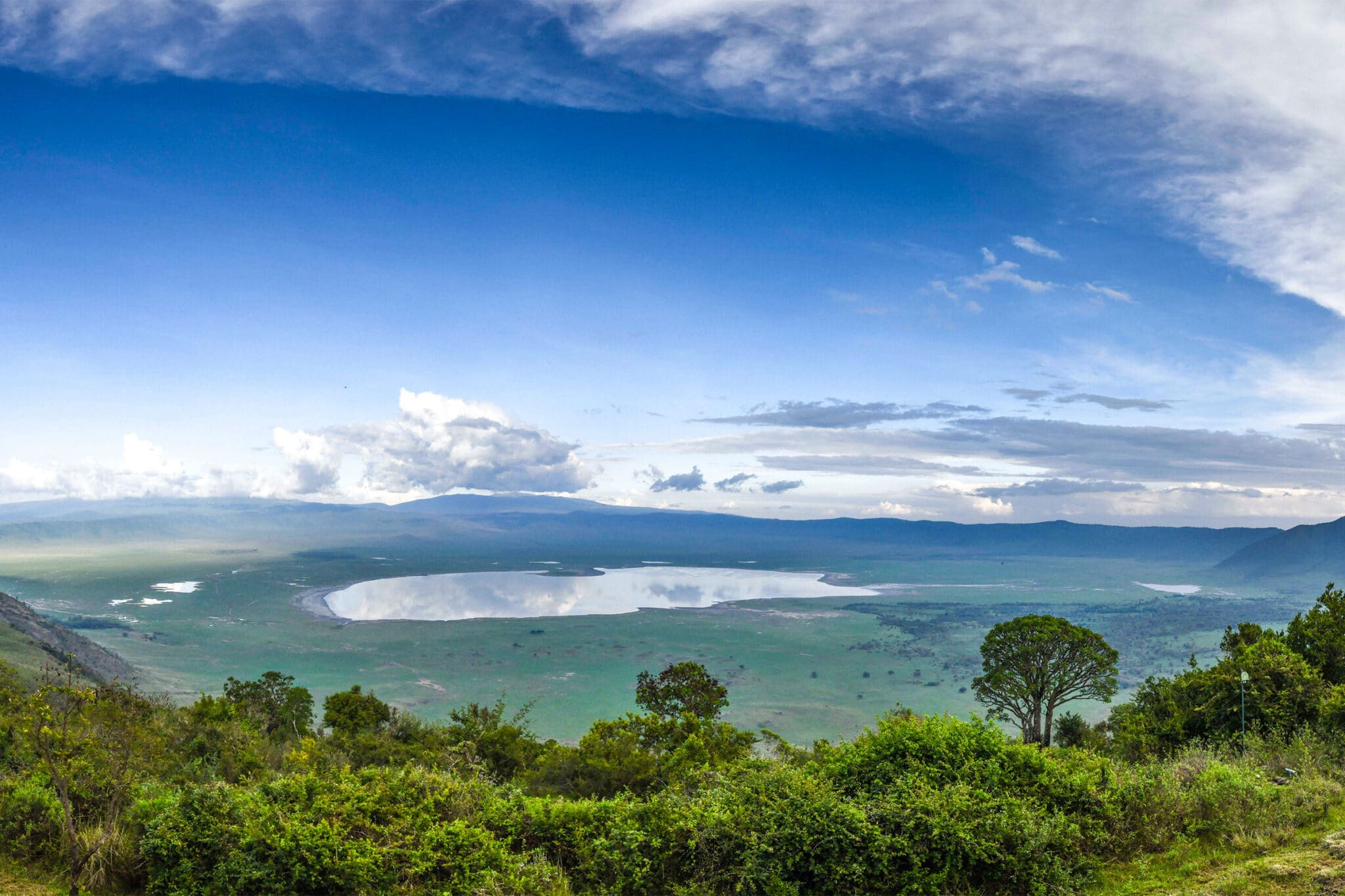 Ngorongoro landscape and travel scenery